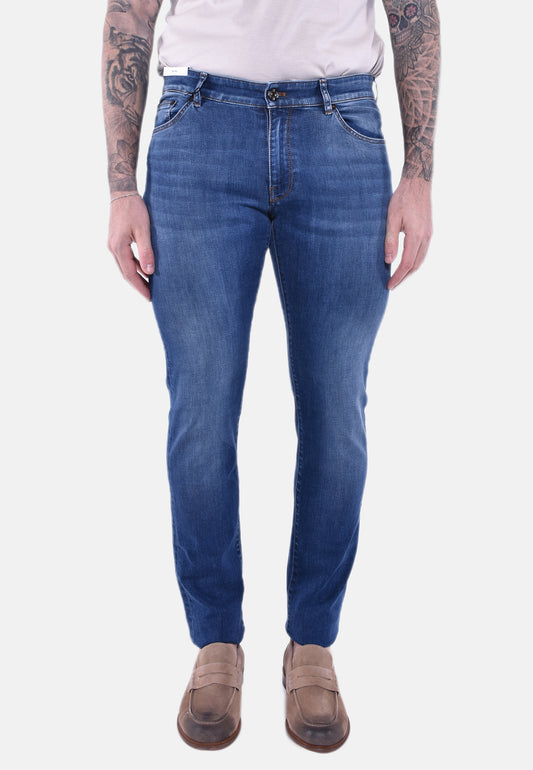 PANTALONE SWING INDIGO TRAVEL DENIM