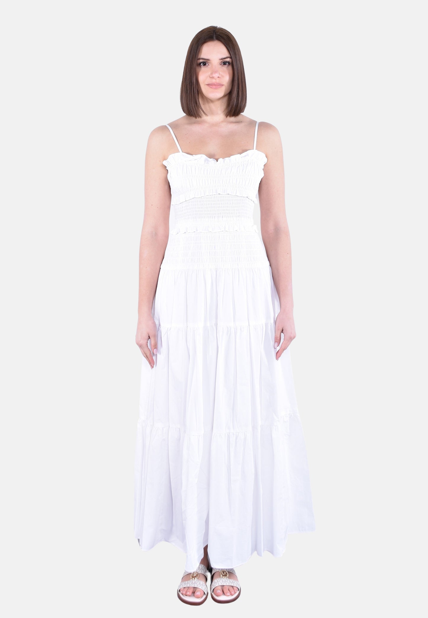 SMOCKED MAXI DRESS